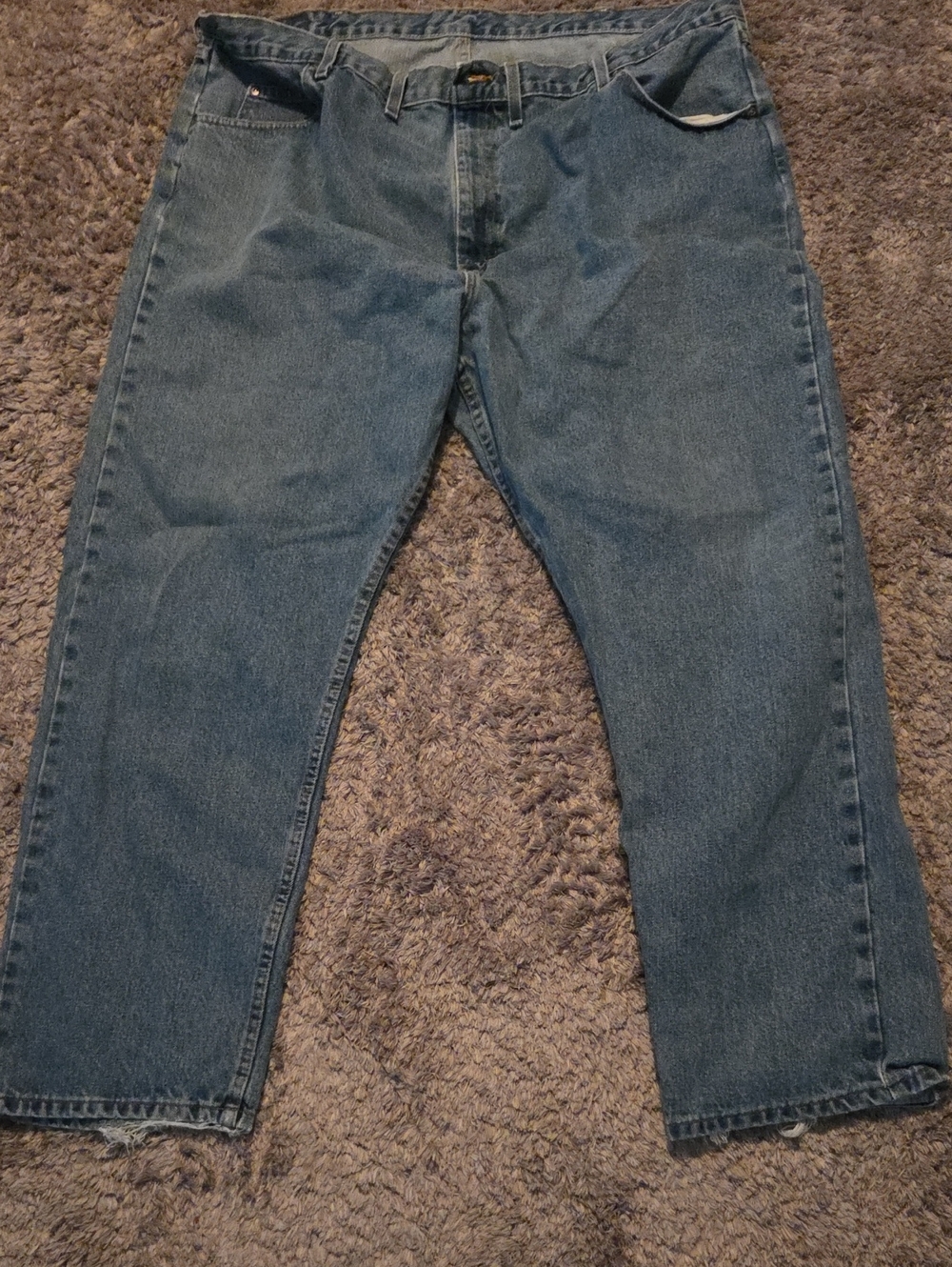 Wrangler Men's Relaxed Fit Indigo Blue Jeans